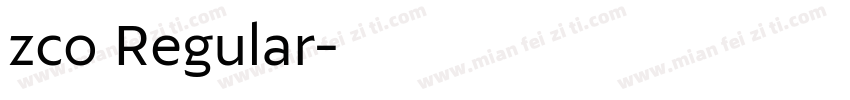 zco Regular字体转换